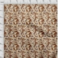 thumbnail image 4 of oneOone Cotton Silk Light Brown Fabric Abstract Craft Projects Decor Fabric Printed By The Yard 42 Inch Wide, 4 of 4