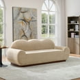 thumbnail image 7 of Christopher Knight Home 88" Cloud Curved Sofa, Modern Chenille Upholstered 3 Seater Couch, Nomad, 7 of 7