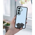 thumbnail image 5 of WIRESTER Shockproof Soft Rubber Cover Case for Samsung Galaxy S26+ / S26 Plus 6.7" 2026, Animal Black Miniature Schnauzer Dog On Light Blue Background, 5 of 5