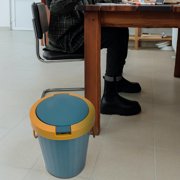 TEHAUX Plastic Garbage Container Set - Space Saving Kitchen Trash Bin Organizer