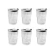 thumbnail image 1 of Vaso de café A rayas simples DENGXMXG con tapa 450ml 6 uds, 1 of 5