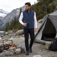 thumbnail image 4 of Youthup Men's Quilted Vest with Stand Collar - Wind-Resistant Thickened Sleeveless Jacket for Business Casual & Commuting, 4 of 14
