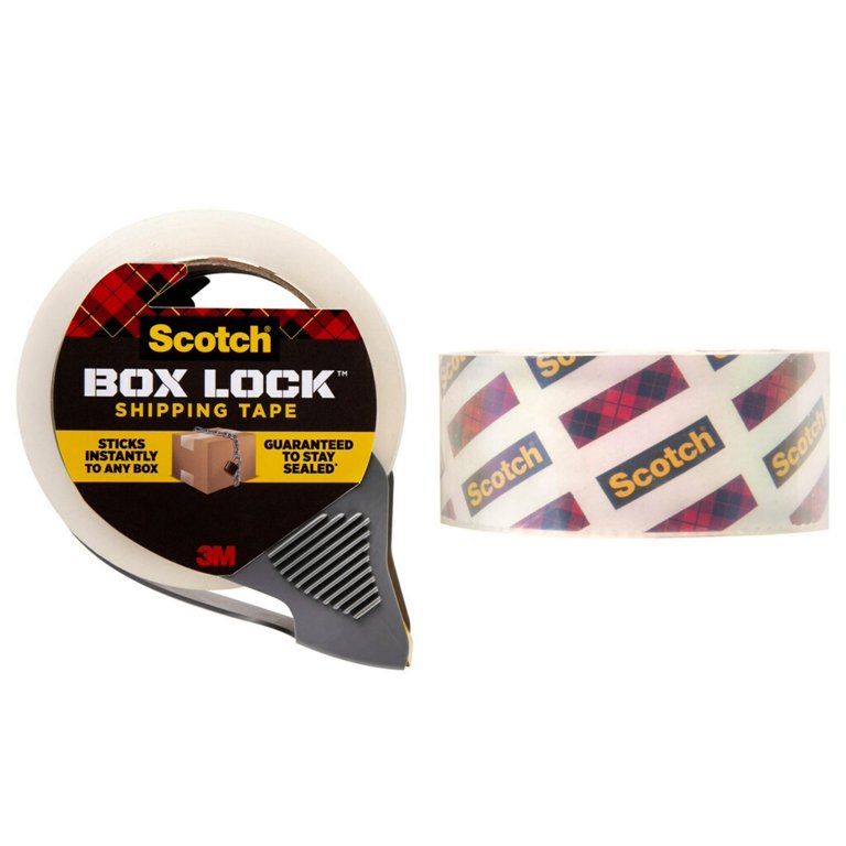 Scotch Box Lock Packaging Tape Refill, Clear, 1.88 in. x 54.6 yd., 1 Roll 