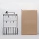 thumbnail image 5 of Simple Wrought Iron Storage Rack Wall Mounted Shelf Creative Multifunctional Wall Ornament with Hooks for Bedroom Living Room (Black), 5 of 5