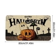 thumbnail image 2 of TIELUTT Halloween Welcome Doormat Dog Pumpkin Front Door Mat Non Door Rugs Indoor Outdoor Carpet Floor Mat Fall Blanket Throw Colorful Knit Blanket Soft Blanket Throws Rug Furry Barefoot Blankets, 2 of 6