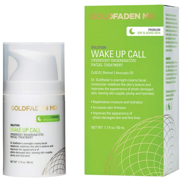 Crema hidratante facial nocturna GOLDFADEN MD Wake Up Call 50 ml