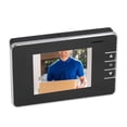 thumbnail image 1 of Cámara Con Mirilla De Puerta, Intercomunicador De 2 Con Batería, Sensor CMOS De 300K Píxeles, Cámara De Timbre De Vídeo Con Vista De 120 Grados Para Villa, 1 of 7