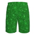 thumbnail image 6 of Naloa Green Glitter Men's Beach Shorts, Surfing shorts, Swim trunks, Quick Dry Swim Trunks for Surfing Beach Fun - X-Large, 6 of 9