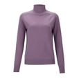 thumbnail image 4 of Wdgfv Ladies' Warm Cable Knit Turtleneck Pullover Sweater Elegant Women Stand Collar Pullover Knitted Sweater Soft Winter Warm Long Sleeve Top Comfortable, 4 of 8
