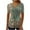 A# Green 1, variant on YOTAMI Blouses for Women Pleated Floral Print Plus Size Tops Dressy Casual Button V-Neck Short Sleeve Summer Tops Green