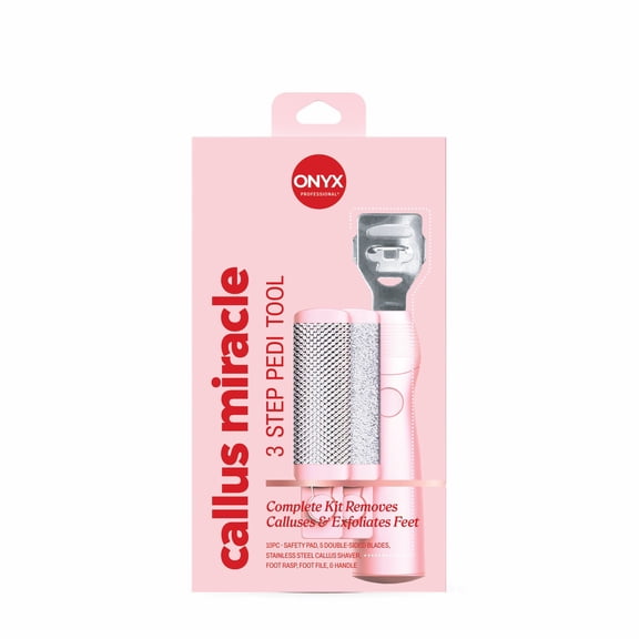 ONYX Professional Callus Miracle 3 Step Pedi Tool