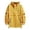 Yellow, variant on Men's Spring Autumn One Jacket Trend Pullover Half Zip Hardshell Hooded Coat, Japanese Style Streetwear Loose Casual Outwear Hop Windbreaker
