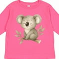 thumbnail image 4 of Inktastic Sleepy Koala Boys or Girls Long Sleeve Toddler T-Shirt, 4 of 5