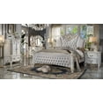 thumbnail image 4 of Acme Vendome Eastern King Bed Two Tone Ivory Fabric & Antique Pearl, 4 of 5