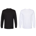 thumbnail image 2 of T-Shirt à Manches Longues Col Rond en Coton Premium pour Hommes Grandes Tailles, 2 of 22