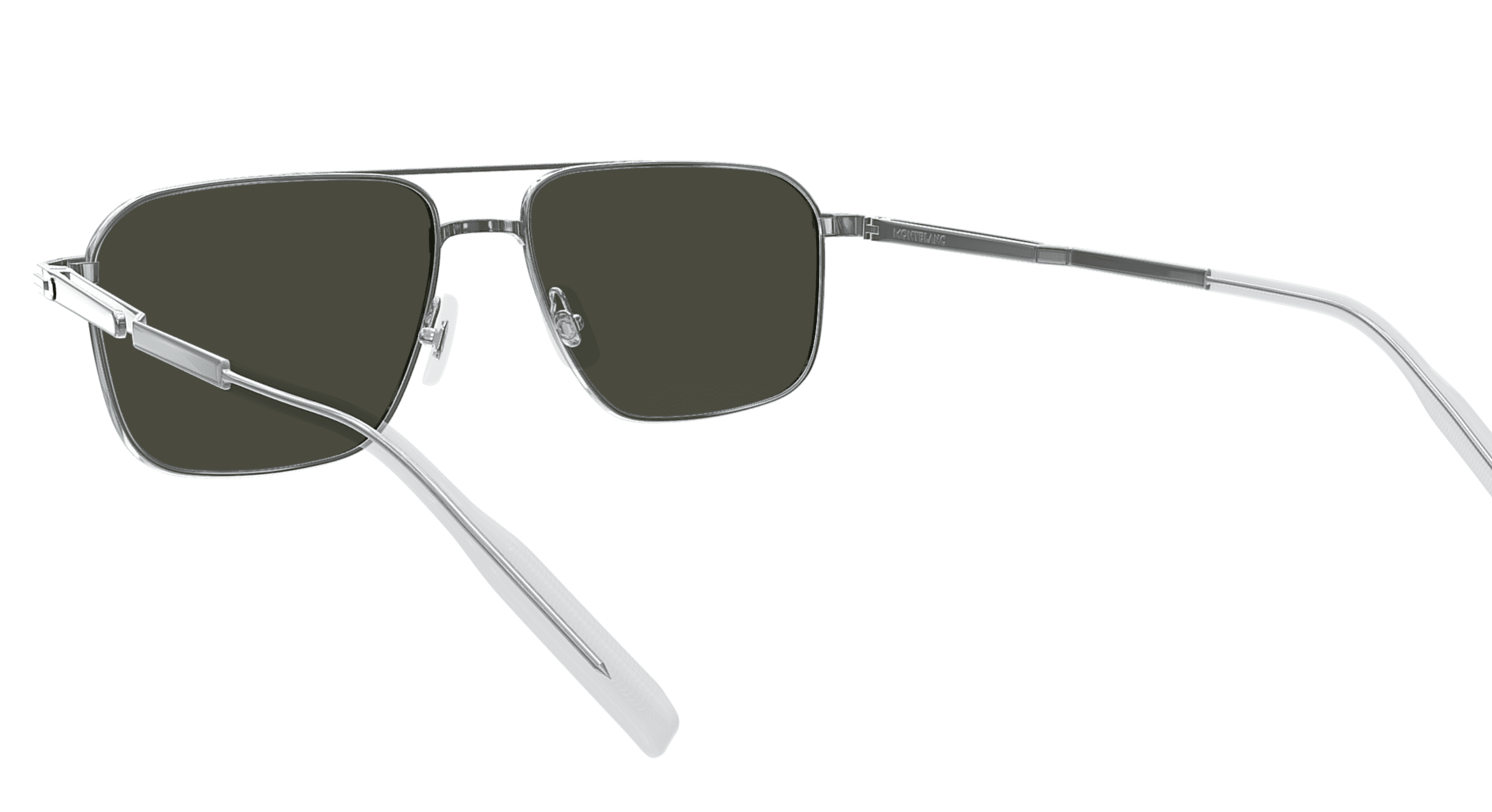 Montblanc Gray Rectangular Men's Sunglasses MB0278S 001 56