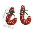 thumbnail image 3 of Qjidjing 2Pcs Christmas Tree Candy Cane Ornaments, Xmas Hanging Pendant Accessories, for Christmas Tree, Home Wall, Holiday Party Decor, 3 of 7