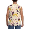 thumbnail image 4 of Goofa Cartoon Poodle Dog Printed Men's Sleeveless T-Shirt - Athletic Gym Workout Tank Top for Men - Moisture-Wicking, UPF 30+ Quick-Dry Muscle Tee-3X-Large, 4 of 8