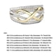 thumbnail image 3 of Anillo de mujer Sonducket elegante cristal cruzado decorativo talla 7, 3 of 6
