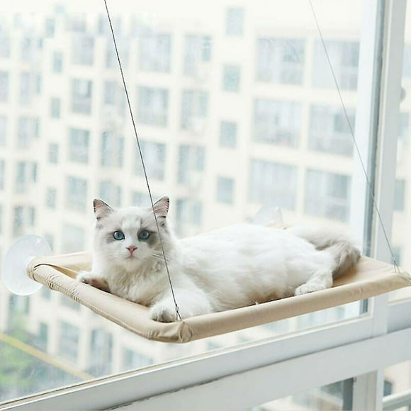 Cat Window Hammock Cat Window Hammock Cat Window Seat Bed with Button Suction Cups Cat Rest Seat Sunbathing Window Seat for All Cats Cat Up to 17kg