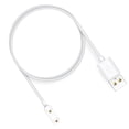 thumbnail image 4 of Cargador de reloj de cable de carga magnética USB de 1 m para Huawei Watch Fit 2 (blanco), 4 of 6