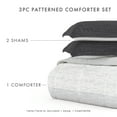 thumbnail image 4 of Noble Linens 2-Piece Gray Ombre Print Comforter Set, Twin/TwinXL, 4 of 9