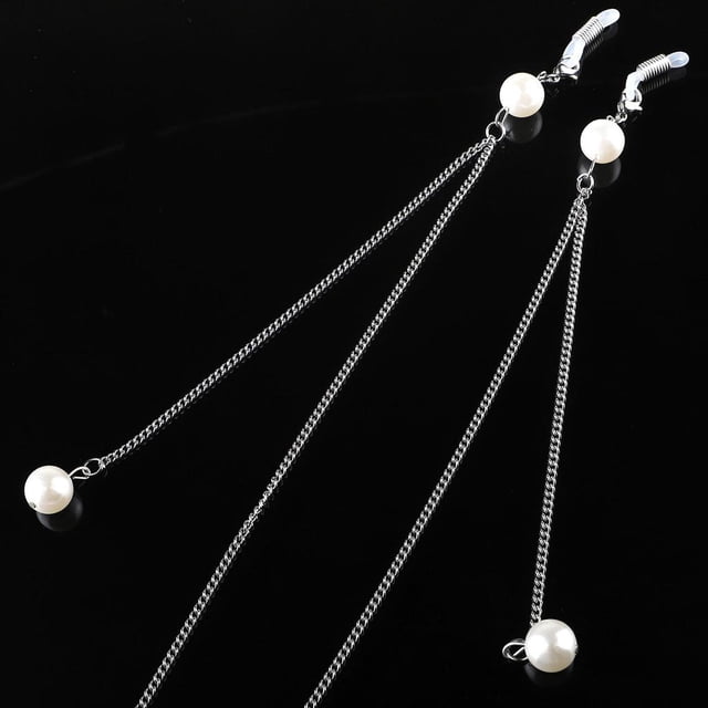 Cadenas de Seguridad para Anteojos perfecl Acero Inoxidable 90 cm con Retenedor de gafas de perla