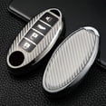 thumbnail image 1 of Car Key Fob Cover Case Protector TPU Carbon Fiber Remote Car Key Fob Case Cover Holder Shell For Nissan Infiniti, 1 of 12