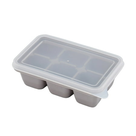 

SEARCHI Food Silicone Ice Mold Tray Home With Lid DIY Ice Cream Maker Kitchen