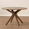 thumbnail image 4 of Hawthorne Collection Table à Manger Ronde en Marron Noyer, 4 of 7