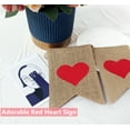 thumbnail image 4 of Love Burlap Banner Valentines Day Garland Photo Props Engagement Banner Wedding Anniversary Decorations, 4 of 8
