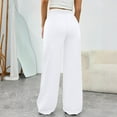 thumbnail image 6 of WULMLEO Womens Wide Leg Sweatpants Baggy Loose Fall Barrel Casual Lounge Athletic Pants Comfy Teen Girl Cute y2k Joggers White XS, 6 of 7