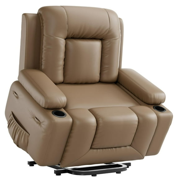 Power Lift Recliner Chair - Heat and Massage,Recliner Massage Chair,Adjustable Furniture for Back,Legs,PU Leather Electric Lift Chair Designed for The Elderly and People with Mobility impaired