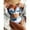 Blue, variant on Christmas Clearance! Borniu Swimsuit Clearance! Womens Swimsuits Swimsuits For Women 2 Piece Hawaiian Tropical Print Swim Cami Bra And Ruffles Bathing Sets Beachwear