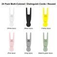 thumbnail image 3 of Paquete de 24 Bridas para Cables Reutilizables, Correas Ajustables Silicona para Cables de 4,2 Pulgadas, Organizador de Cables, Envoltura de Cable y Bucle Gancho (Paquete de 24), 3 of 8