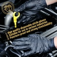 thumbnail image 3 of 100 pcs Heavy Duty Mechanic Nitrile Black/Orange/Green Disposable 8 MIL Diamond Gloves, 3 of 7