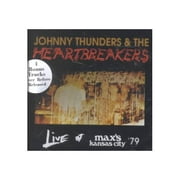 Johnny Thunders & The Heartbreakers: Johnny Thunders, Walter Lure (vocals, guitar); Billy Rath (bass); Ty Styx, Jerry Nolan (drums). Producers: Peter Crowley, The Heartbreakers. Engineers: Paul Wickliffe, Paul Black, Joe "Wildman" Berger. Recorded live at Max's Kansas City, New York, New York. Originally released on Max's Kansas City Records. This 1996 reissue of LIVE AT MAX'S KANSAS CITY '79 includes five previously-unreleased tracks ("All By Myself," "Pirate Love," "Too Much Junkie Business," "Don't Mess With Cupid" and "So Alone") recorded during a later Heartbreakers stand at Max's Kansas City. They were originally intended for an EP to be called LIVE AT MAX'S KANSAS CITY VOLUME II. The EP was never released. Johnny Thunders and the Heartbreakers were notoriously sloppy onstage--and offstage, for that matter. But when they were on, they were possibly the best band in New York. For most of LIVE AT MAX'S KANSAS CITY '79, they are very much on, in their own devolved way. For example, a slurred "Can't Keep My Eyes on You" turns into "Can't Keep My **** In You," and a Chuck Berry classic becomes the much more apposite "Too Much Junkie Business." A smoking version of "Chinese Rocks," Thunders' seriocomic ode to heroin co-written with fellow junkie Dee Dee Ramone, is the set's highpoint, followed closely by the sneering "Get off the Phone." This CD reissue has five more tracks than the original cassette version, along with significantly improved sound that lets you hear the combative stage banter in its full glory.