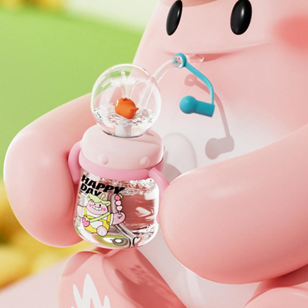 Whale Fountain Tumbler, Spill Proof Straw Cups, Interactive Baby Water Cup for Toddlers Children