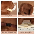 thumbnail image 5 of DECMAY Kids Ride-On Rocking Horse Toy with Music and Safety Belt, Soft Plush Moose Rocker with Hand Puppets for Toddlers 1–3 Years, Apricot, CPC Certified, 5 of 27