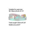 thumbnail image 3 of INSPIRE CHIC Womens Clear Waist Belts for Dresses Transparent Belts Square Buckle 90-106cm/35.43-41.73" Colorful, 3 of 4