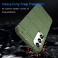 thumbnail image 4 of Feishell for Samsung Galaxy A25 5G Case, Heavy Duty Drop Protection Non-slip Texture Armor Anti-Fingerprint Shockproof Anti-Scratch Silicone Slim Cute Phone Case for Samsung Galaxy A25 5G,Green, 4 of 7