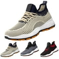 thumbnail image 6 of XIMIN Men's Fashion Mesh Slip On Breathable Flying Woven Sneakers Casual Breathable Shoes Wide Lightweight Gym Workout Walking Sneaker (9, Khaki), 6 of 6