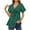 Green-05, variant on Mittory Women Casual Peplum Tops Elegant V Neck Bell Short Sleeve Dressy Blouses Cute Tie Front Tops Shirts