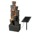 thumbnail image 6 of WarmGarden Solar Powered Water Fountain with Tulip Design – Natural Grey Outdoor Garden Fountain | Eco-Friendly & Decorative, 6 of 6