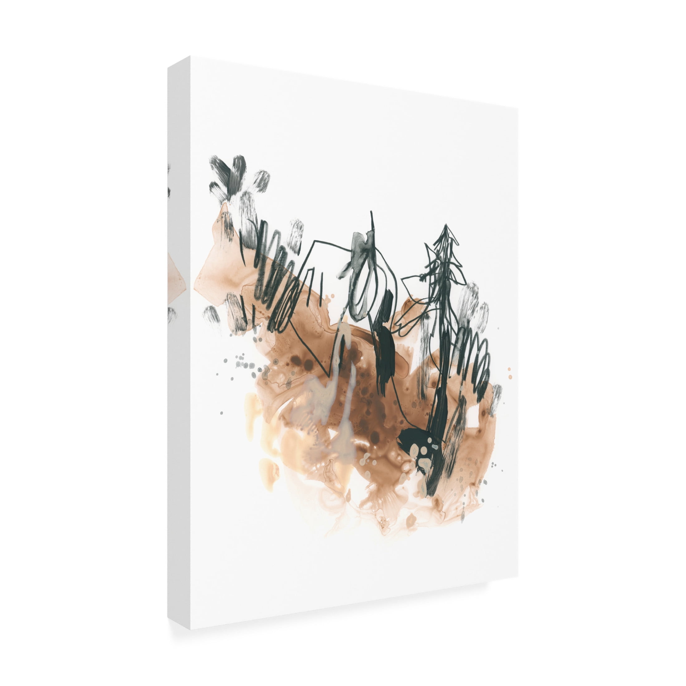 Trademark Fine Art June Erica Vess Landslide Trees I Canvas Wall Art