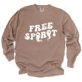 thumbnail image 5 of Free Spirit Ghost Distressed - Women's Garment Dyed Long Sleeve Graphic T-Shirt, 5 of 12