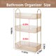 thumbnail image 5 of Organizador de mostrador de baño Shuang Qing de 3 niveles, plástico dorado, 5 of 6
