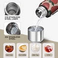 thumbnail image 3 of 20 Oz Pink Strawberry Plants Fruit Coffee Tumbler Double Wall Insulated Stainless Steel Water Bottle | Metal Reusable Thermoses Flask with Cup Cap | Leak & Sweat Proof with Anti-Dust Lid, 3 of 7