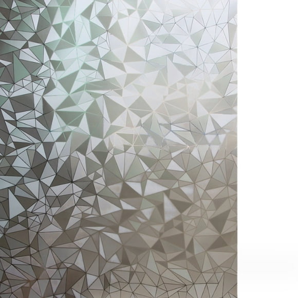 Película de privacidad para ventanas, película de vidrio con efecto estático, 3D, decorativa, colorida, para baño, oficina, cocina, decoración de ventanas