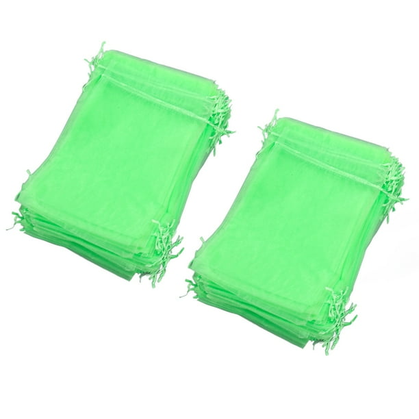 Bolsa de malla para cubrir frutas, 100 piezas de red protectora